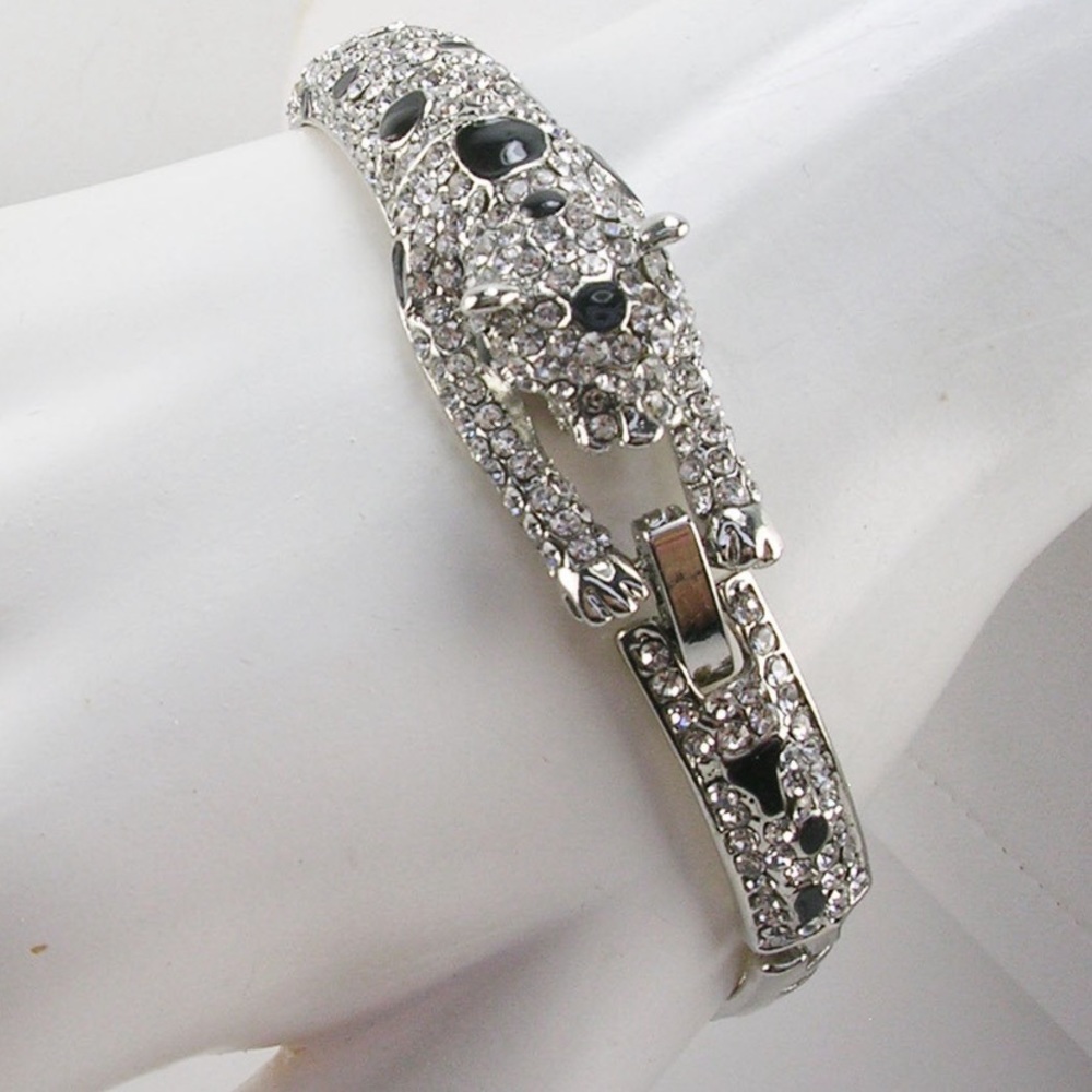 Signed Kenneth Jay Lane Panther Bracelet